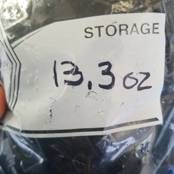 Legos Building Blocks 13.3 oz. Bag Black Pieces of Assorted Sizes!! - Picture 2 of 2